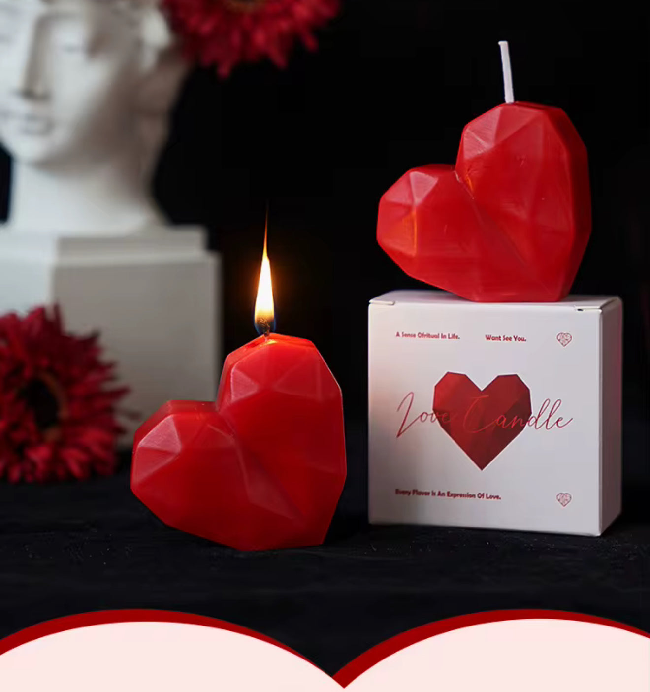 Small Scented Heart Candle